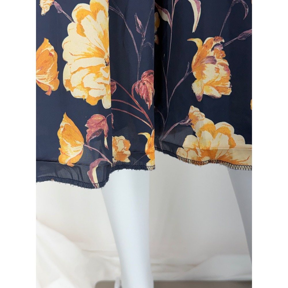 Ted Baker London Women's Floral Print Long Sleeve Midi Shirtdress Size 0 - Picture 7 of 11